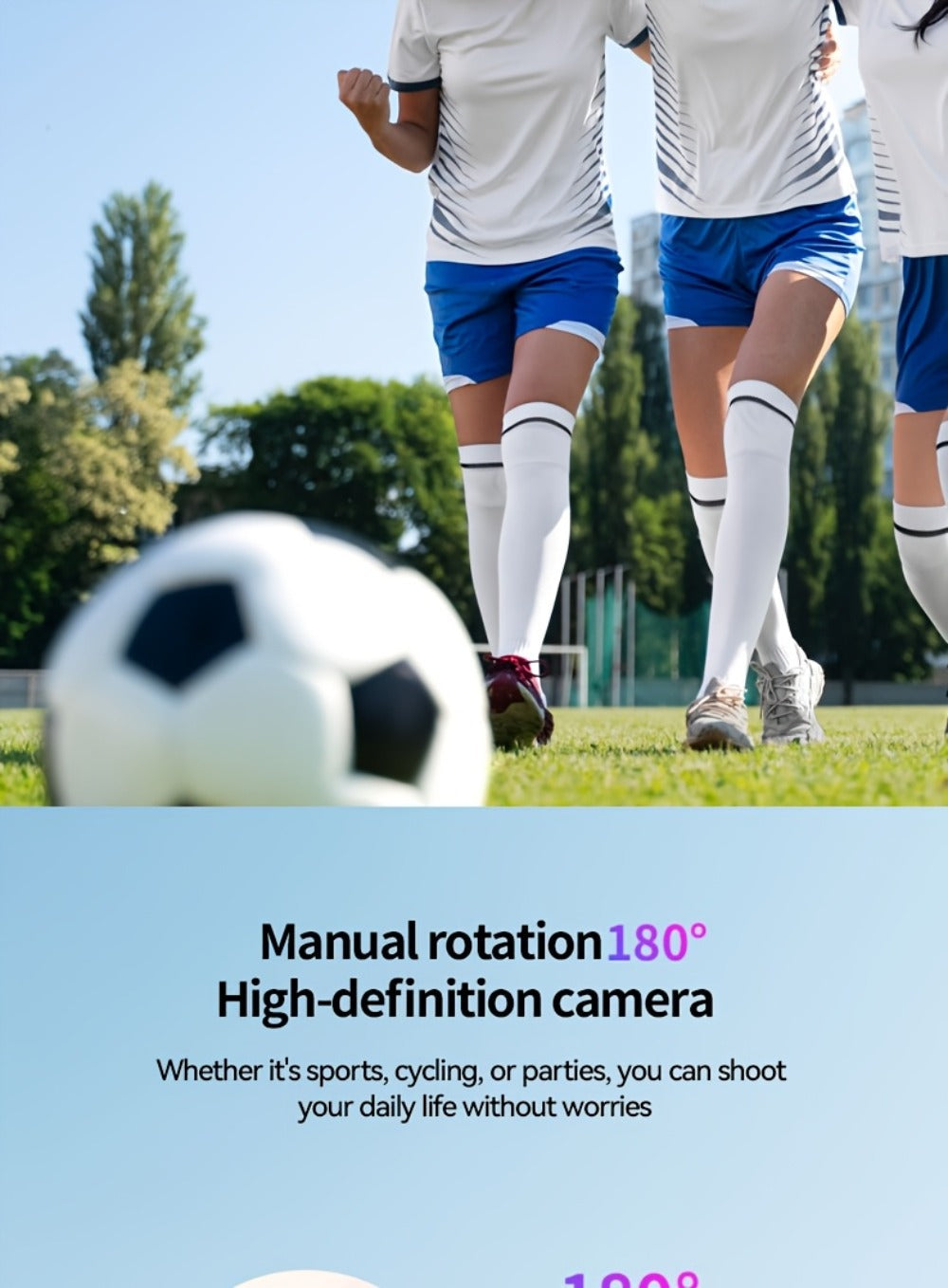 W&O Pocket Camera with Webcam Function | 1.9" Screen, 180° Rotating Shot, 2000mAh Battery, USB-C Charging, 32G Card, Outdoor Sports Cam for Cycling, Travel & Personal Use – Birthday & Christmas Gift