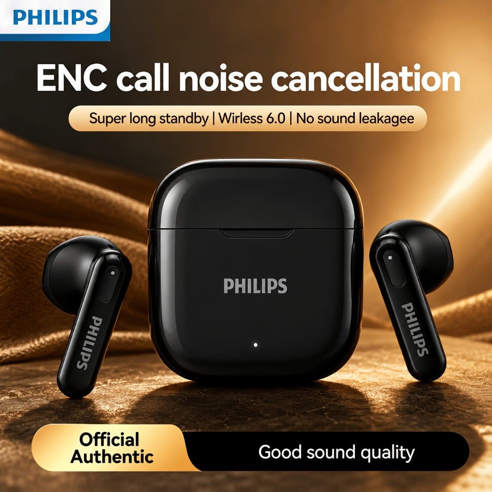 Mini Sport Wireless Earbuds Noise Canceling Stereo Bluetooth Headphones Comfortable Fit for Android iOS Running Gym Commuting Hands-Free Calls