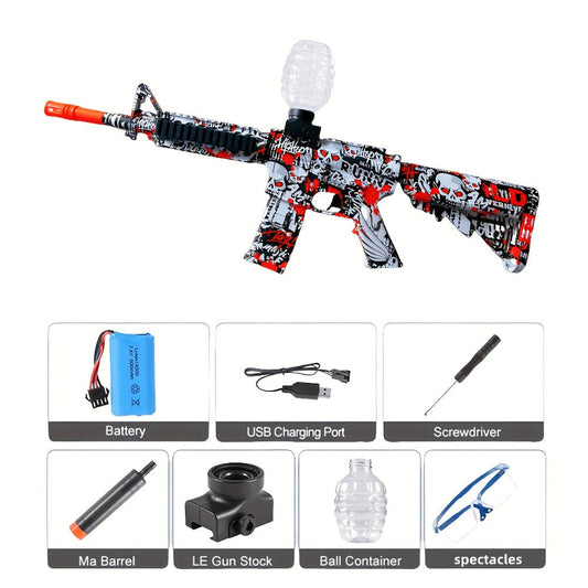 Fully Automatic Electric Gel Blaster with Rechargeable Power and ABS Build
