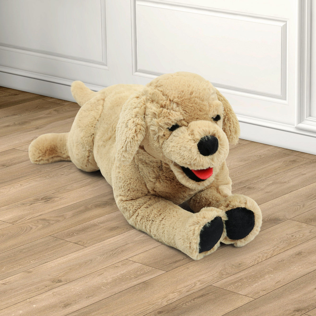 Golden Retriever Stuffed Animal — 21-Inch Lifelike Plush Dog for Cuddling and Display
