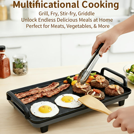 Electric Griddle with Nonstick Surface for Breakfast Cooking, 2 Size Options