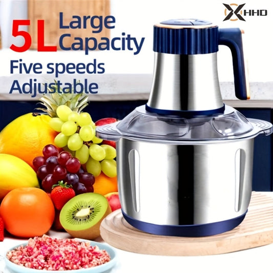 Electric Meat Grinder and Food Chopper with 5 Speeds, Bowl Capacity Options