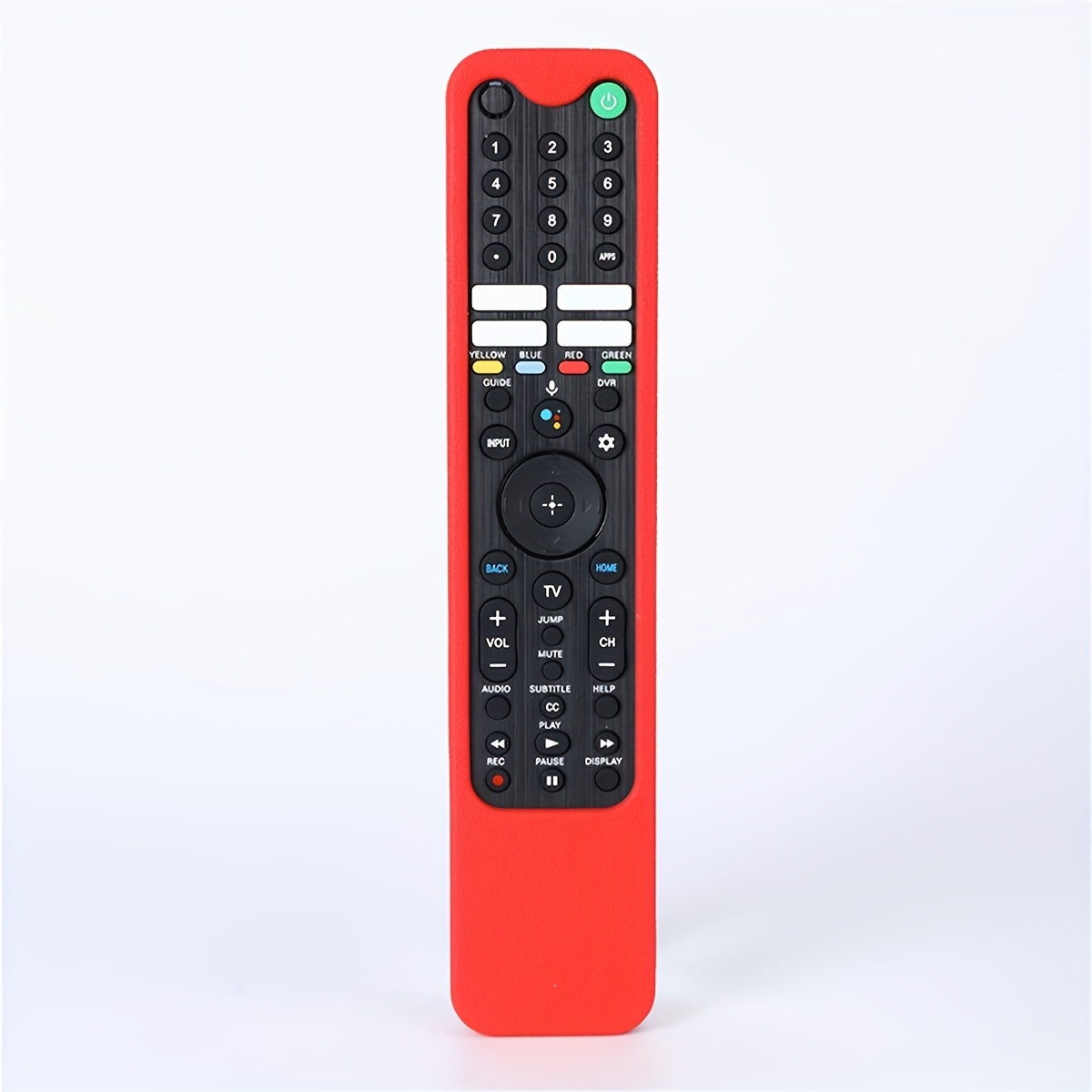 Glow in the Dark TV Remote Silicone Case Universal with Lanyard – Anti-Slip Protective Cover, Remote Holder for Most TV Remotes, Drop Protection, Red & Dark Green, Never Lose Your Remote Again