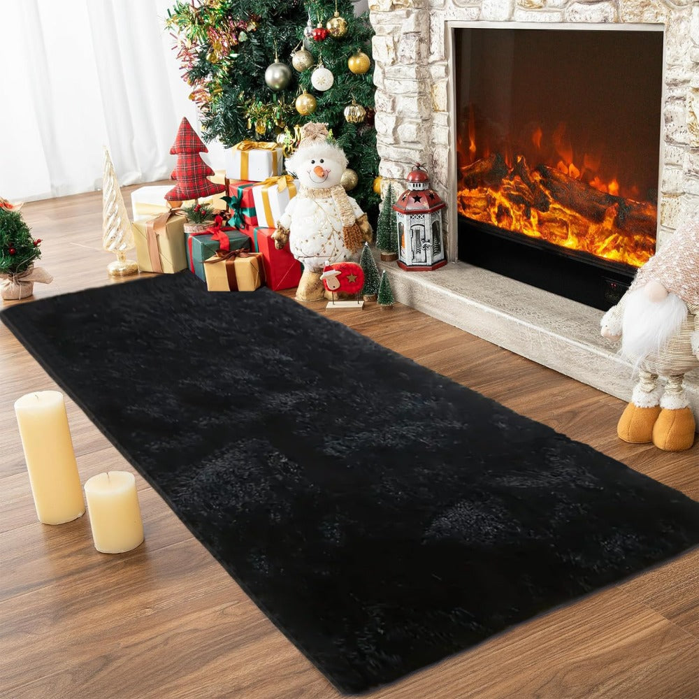 Tie-Dye Shaggy Fluffy Area Rug Non-Slip Machine Washable – Soft Plush Fuzzy Carpet for Bedroom, Living Room, Hallway & Dorm – 6 Colors, 4 Sizes: 2x6, 3x5, 6x9, 8x10 Ft