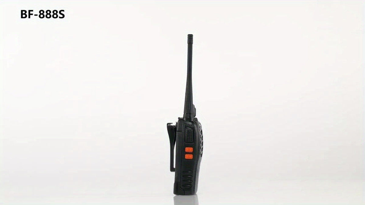 Baofeng BF-888S Walkie Talkies 16 Channel UHF Long Range Two Way Radio Rechargeable with Earphones for Camping Hiking Hunting Outdoor