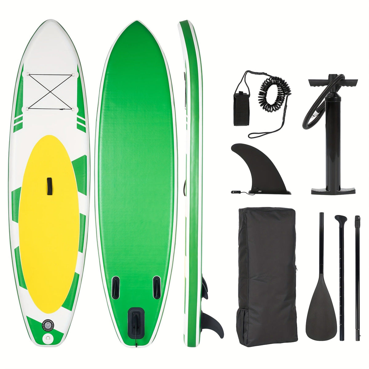 SUP Board 6 Inch Thick 120"x30" – Inflatable Stand Up Paddle Board 375lbs, 2+1 Fin Setup, Full Accessories Kit for Adults Youth Fishing Yoga Surfing Kayak