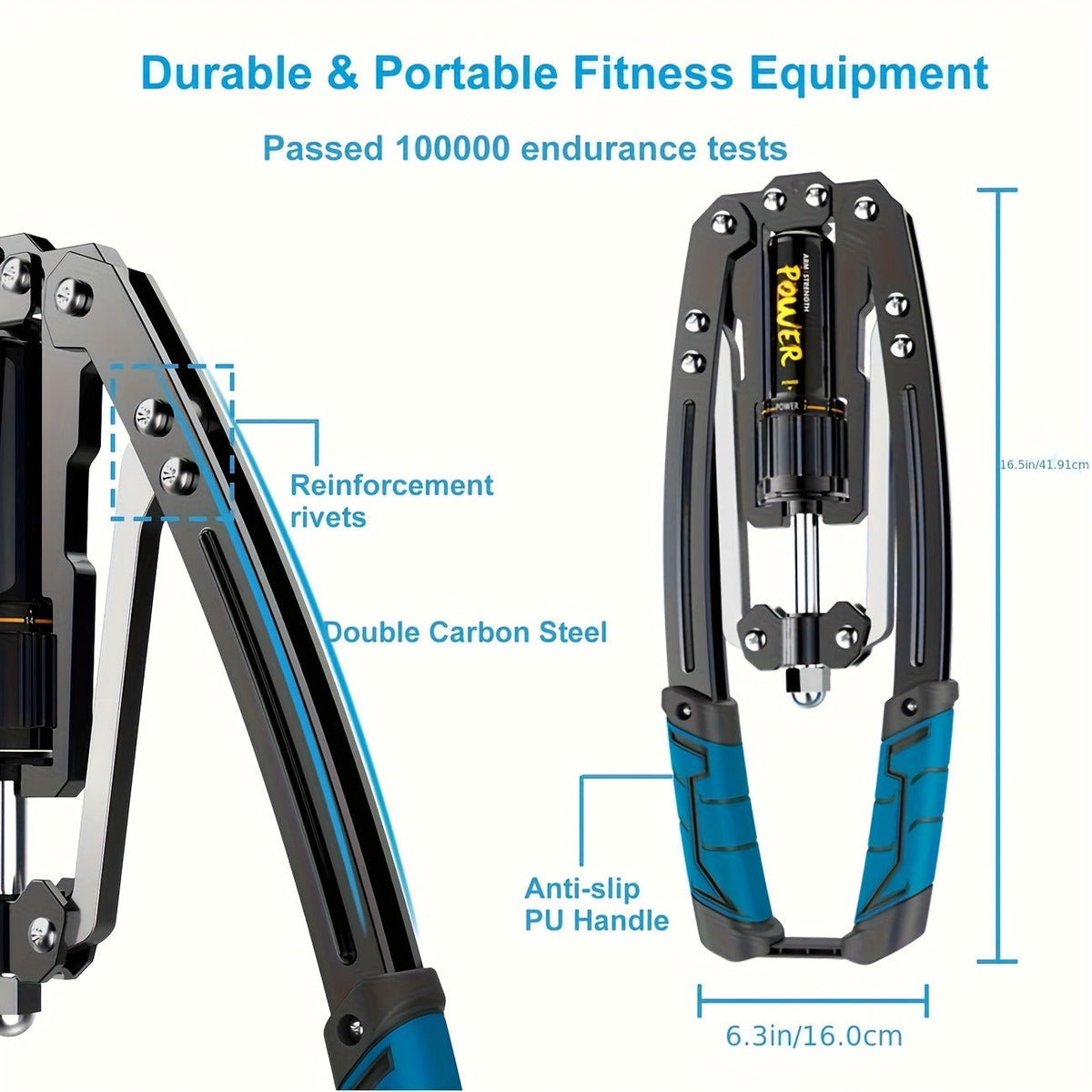 Chest Expander Resistance Trainer – Adjustable 22-440 lbs, Home Gym Arm & Chest Muscle Builder, Full Body Workout Equipment