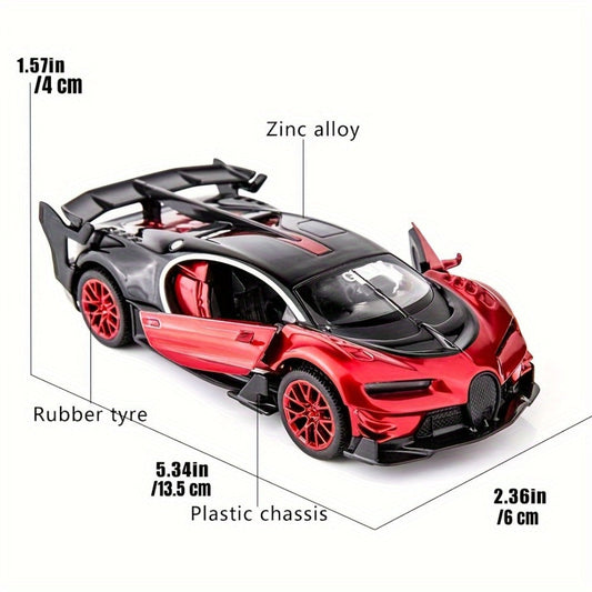 Die-Cast Supercar Toy, 1:32 Vision GT Pull-Back Model with Lights and Sounds