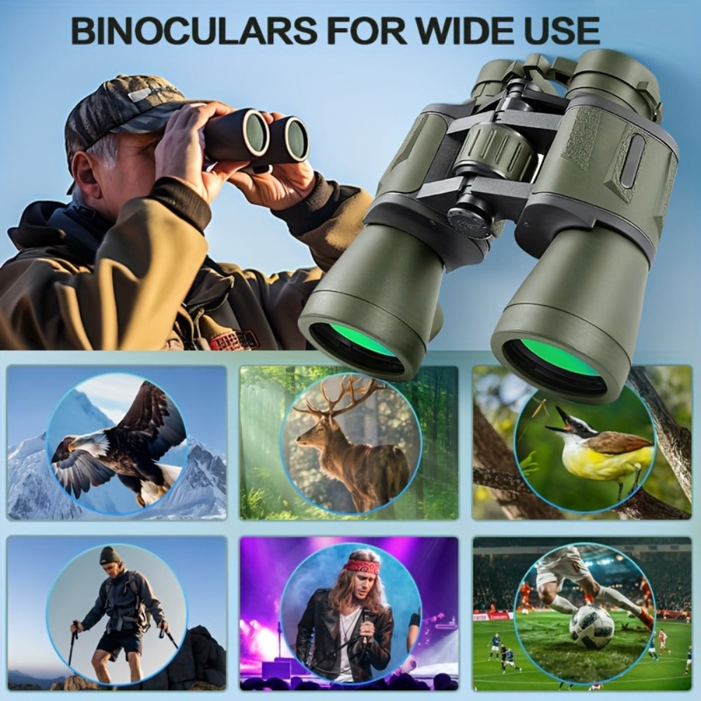 8x40 Binoculars for Adults High Powered – Bird Watching, Hunting, Hiking, Concerts & Travel | BaK-4 Prism FMC Lens, Wide Angle View, Durable Non-Slip Grip, Clear Vision Day & Low Light Performance