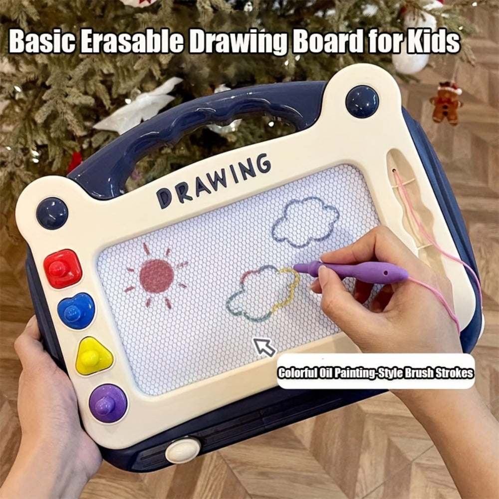 Magnetic Drawing Board for Kids Colorful Erasable Sketch Pad with Stylus and Stamps Portable Doodle Board for Toddlers Ages 3+ Indoor Outdoor Travel Gift for Boys Girls