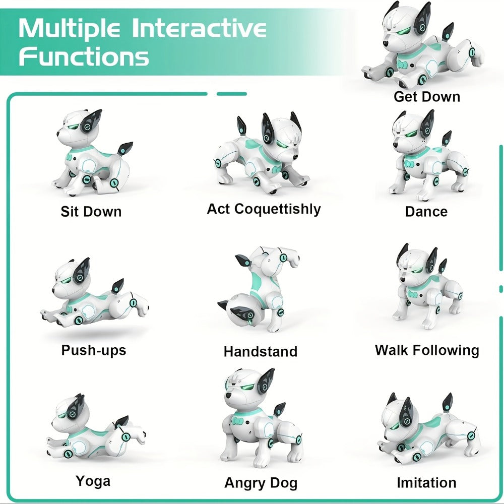Programmable Robot Dog with Dialog Interaction and Stunt Performance