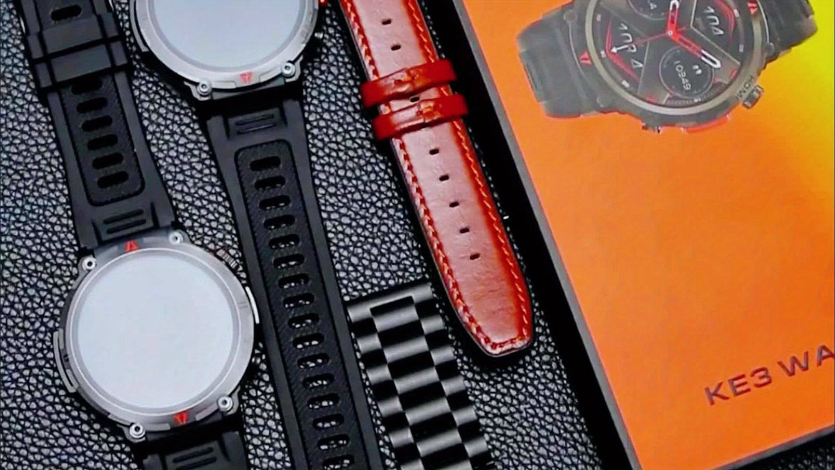 Tactical Smartwatch for Men LED Lighting 1.45 Inch 97% Screen Ratio Bluetooth 5.2 Wireless Calling Outdoor Fitness Tracker Heart Rate Blood Oxygen Sleep Pedometer iPhone Android Silicone Leather Strap Black Orange