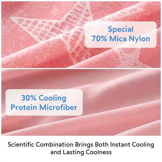 Cooling Blanket for Summer, Breathable Nylon Blend in 16 Color & Pattern Options
