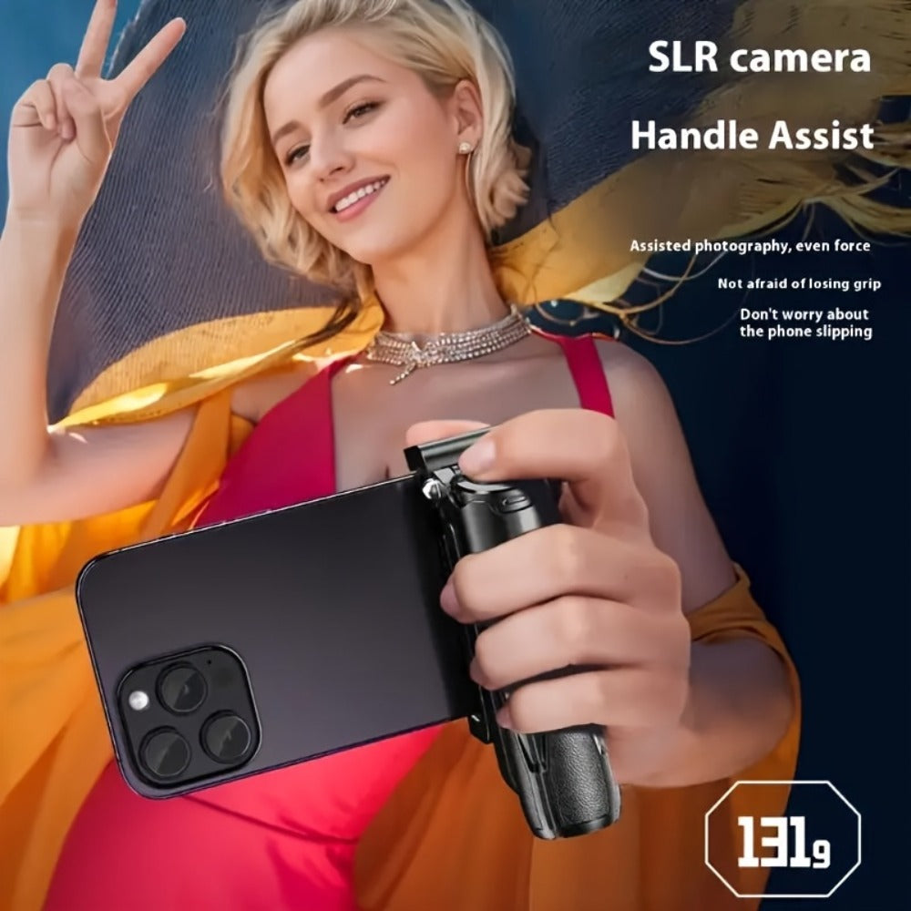 One-Click Release Selfie Stick Tripod 16 Inch Extendable with Wireless Bluetooth Remote & 360° Rotating Bracket – Lightweight Portable Phone Stand for iPhone Samsung Android Travel Vlog Concert