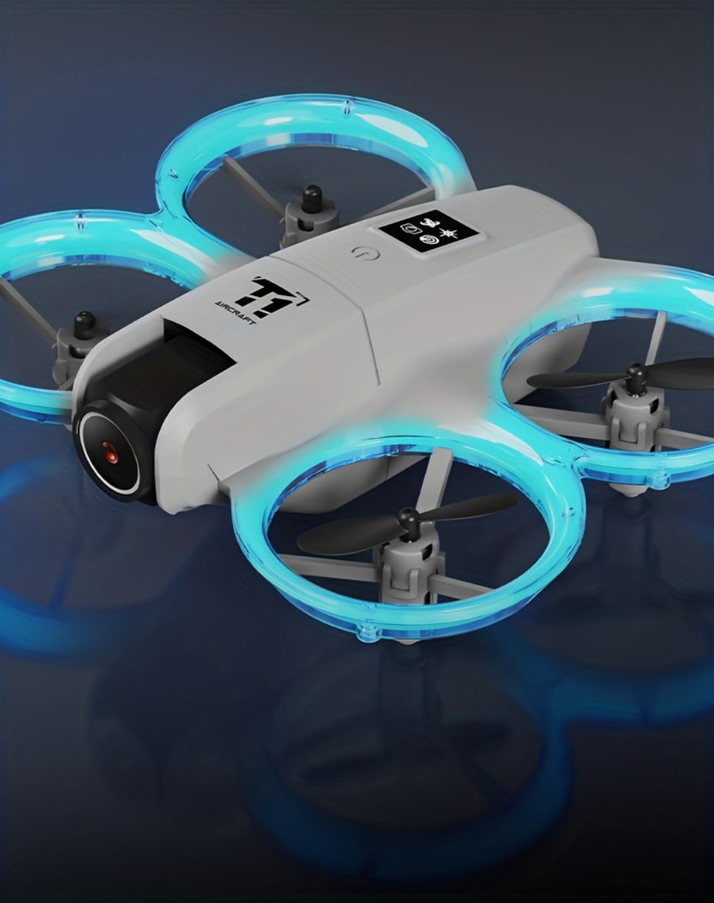 180° Rotating Dual Camera Drone Optical Flow Positioning Gyroscope Stabilization 360° Roll One-Button Takeoff Landing Calibration | Beginner Adult RC Quadcopter Gift for Kids Boys Girls