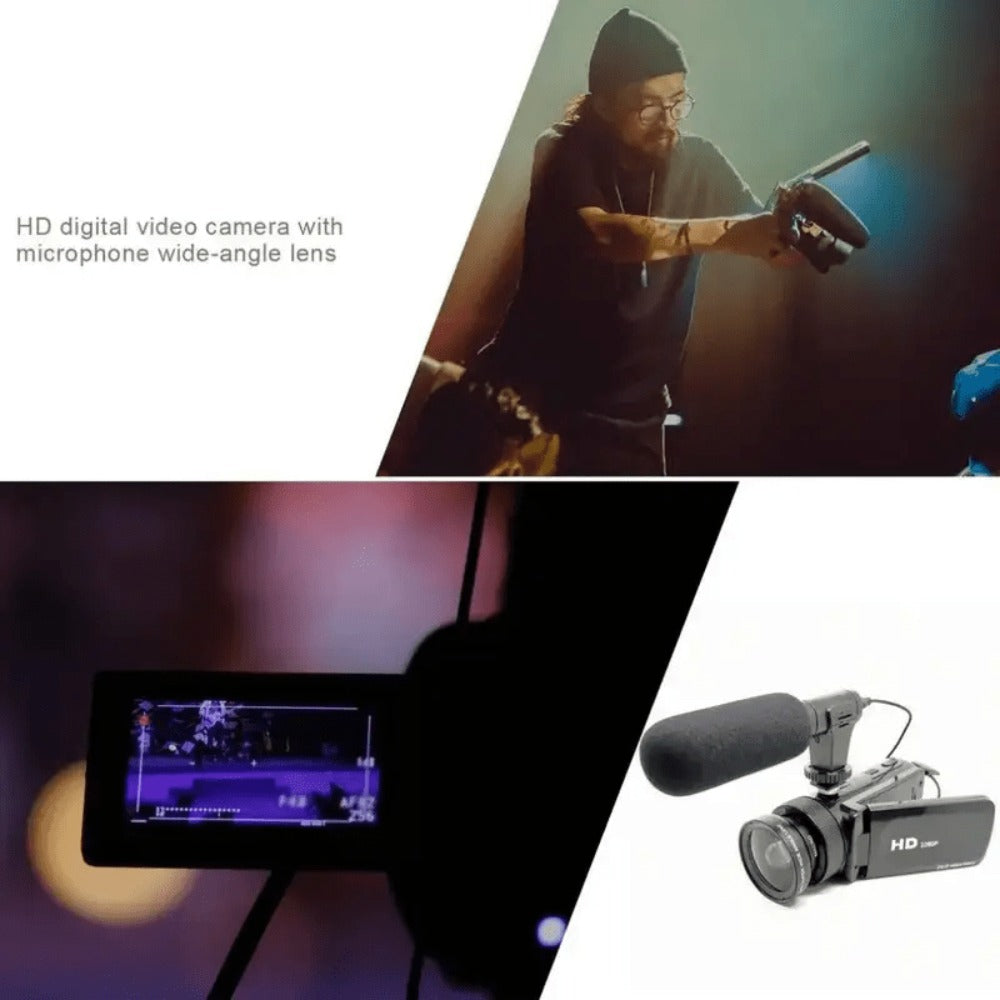 1080P Digital Camera with 2.7" Rotatable Screen 16x Zoom Built-in Mic & Fill Light – 16MP CMOS, 32GB Card, Webcam Function, Self-Timer for Travel, Vlogging, Wedding, Campus & Daily Photography | Gift