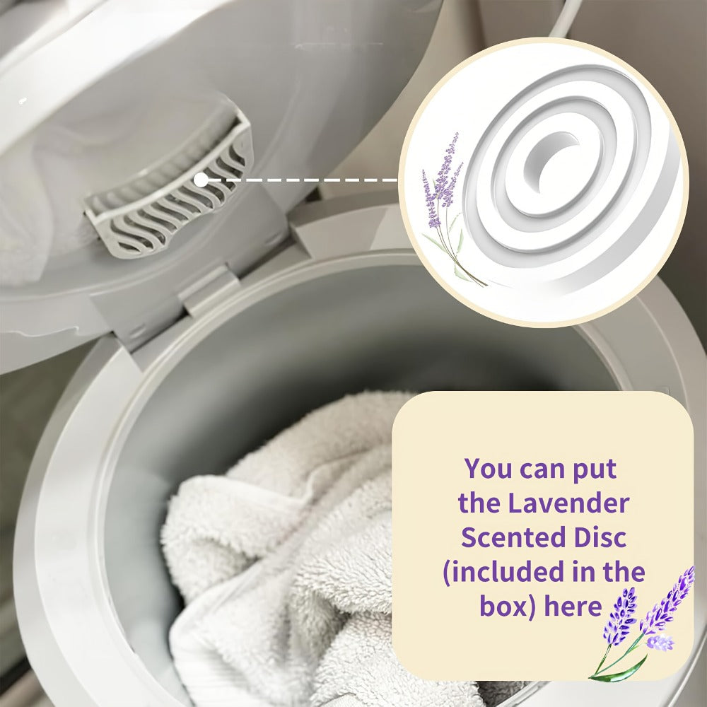 Electric Towel Warmer Bucket Ultra Large Capacity Fits Two 40x70 Towels ETL FCC Certified 1-Min Heat Auto Shut-Off Silent Spa Bathroom Heater Lavender Disc Gift