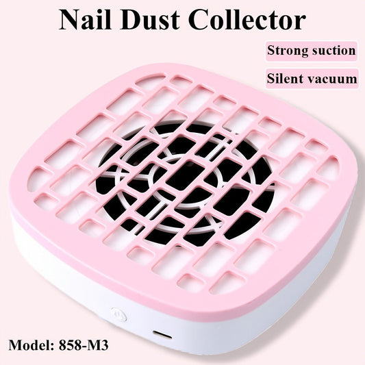 Desktop USB Nail Dust Collector with Filter for Manicure Filing, Four Color Options