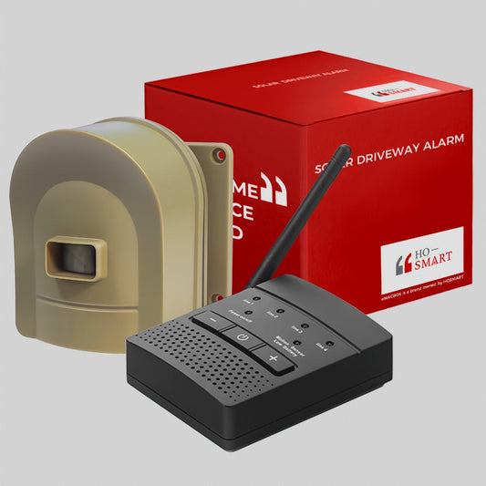 Wireless Driveway Alarm with 38 Chimes, Adjustable Motion Sensor and Receiver