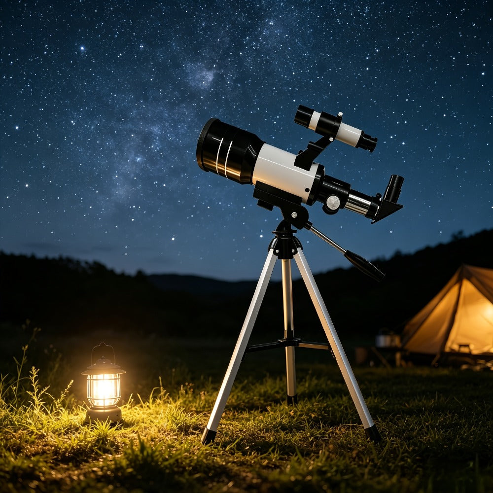 Astronomical Telescope 150x Magnification 70mm Aperture with Tripod Phone Adapter for Moon Star Night Sky Viewing Outdoor Nature Observation Portable Educational STEM Gift for Kids Adults Space Science