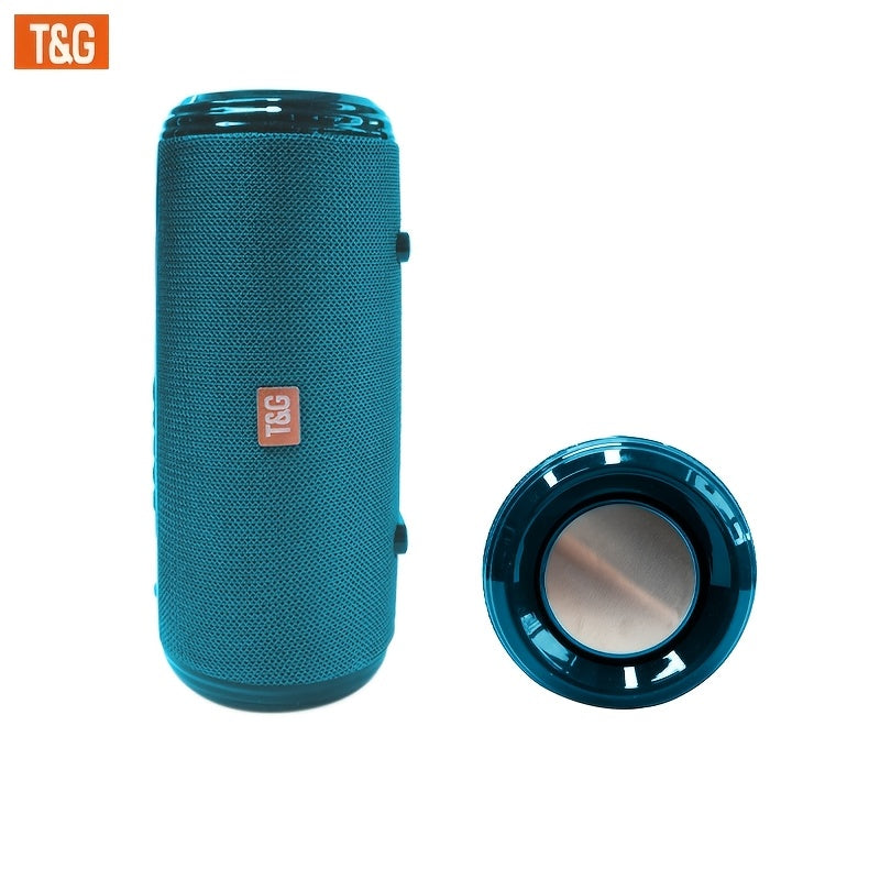 TG537 Portable Bluetooth Speaker with TWS Stereo Pairing, Hands-Free Calling, TF Card & USB Playback, Wireless Loudspeaker for Smartphone Tablet TV Camping Travel Outdoor Indoor