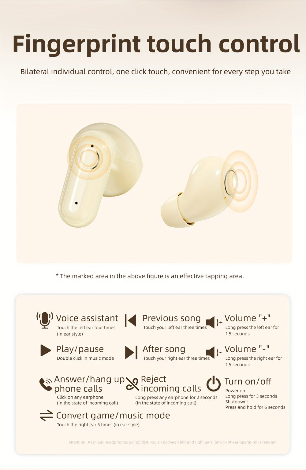 MSHUKCOE 2in1 Sleep Earbuds Invisible Mini Noise Cancelling, 6D HiFi Sound Effect Low Bass Wireless Headphones Long Battery Life, Comfortable Wear for Leisure Office Classroom, Birthday Gift