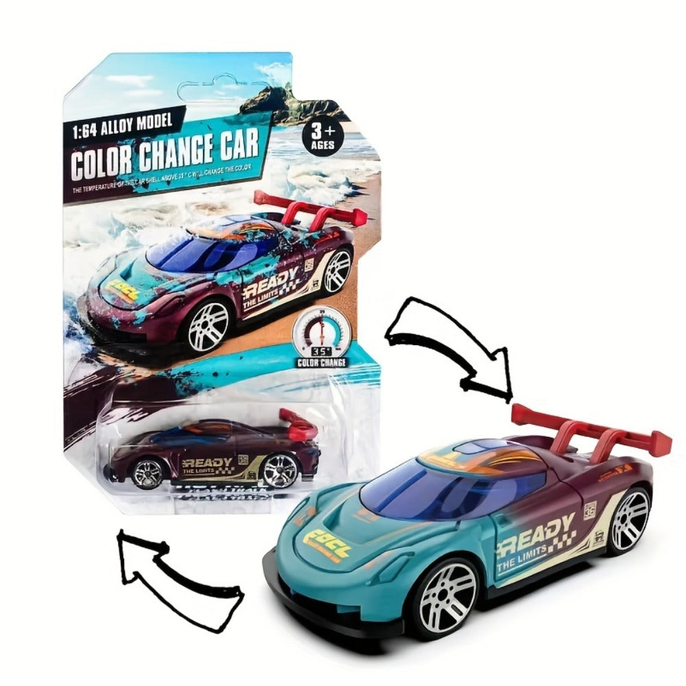 Color-Changing Die-Cast Toy Cars, 6-Piece Set for Water Play