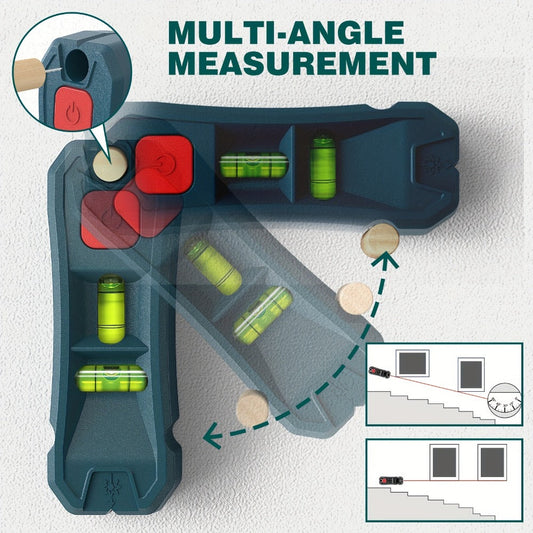 Magnetic Stud Finder TP-XD116 with Laser Line & Horizontal and Vertical Bubble Levels