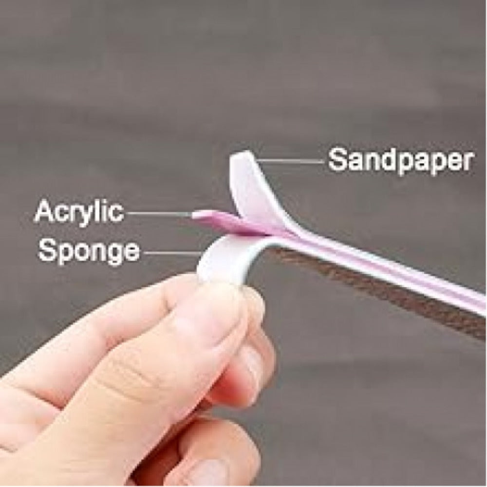 Nail Files and Buffers Professional 100 180 Grit Double-Sided Sanding Boards Reusable Polishing Blocks for Manicure Pedicure Salon Home Use Value Pack 20 or 35 Pieces