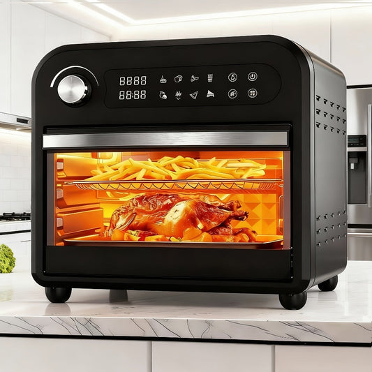 Air Fryer Toaster Oven Combo, 15 qt with LED Display and Stainless Steel Interior