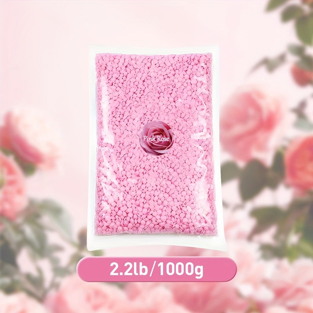 Brazilian Wax Beads 6 Colors 1000g Hard Wax Beads for Hair Removal No Strip Full Body Bikini Face Legs Underarms At-Home Waxing Kit for Women Men 2.2lb Bulk Depilatory Wax Bead Set