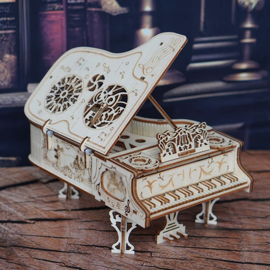 3D Wooden Piano Model Kit – Plywood Puzzle Build for Music Lovers