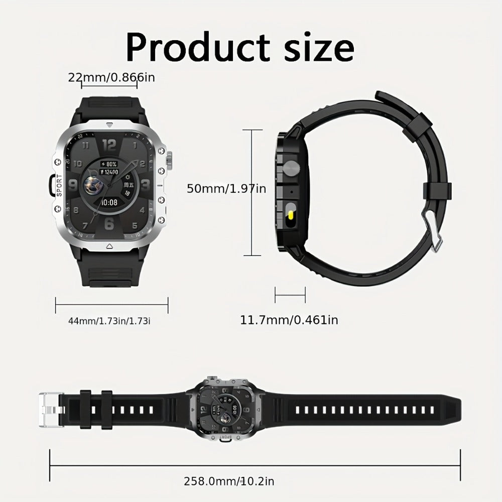 Multifunctional Smartwatch 100+ Sport Modes, Fitness Tracker & Step Counter Pedometer, Heart Rate SpO2 Sleep Monitor, Smart Notifications, Outdoor Activity Watch – Compatible with Android & iPhone, Gift for Men & Women