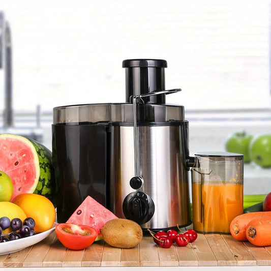 Centrifugal Juicer, 400W with 3-Inch Feed Chute and Stainless Steel Cutting Disc