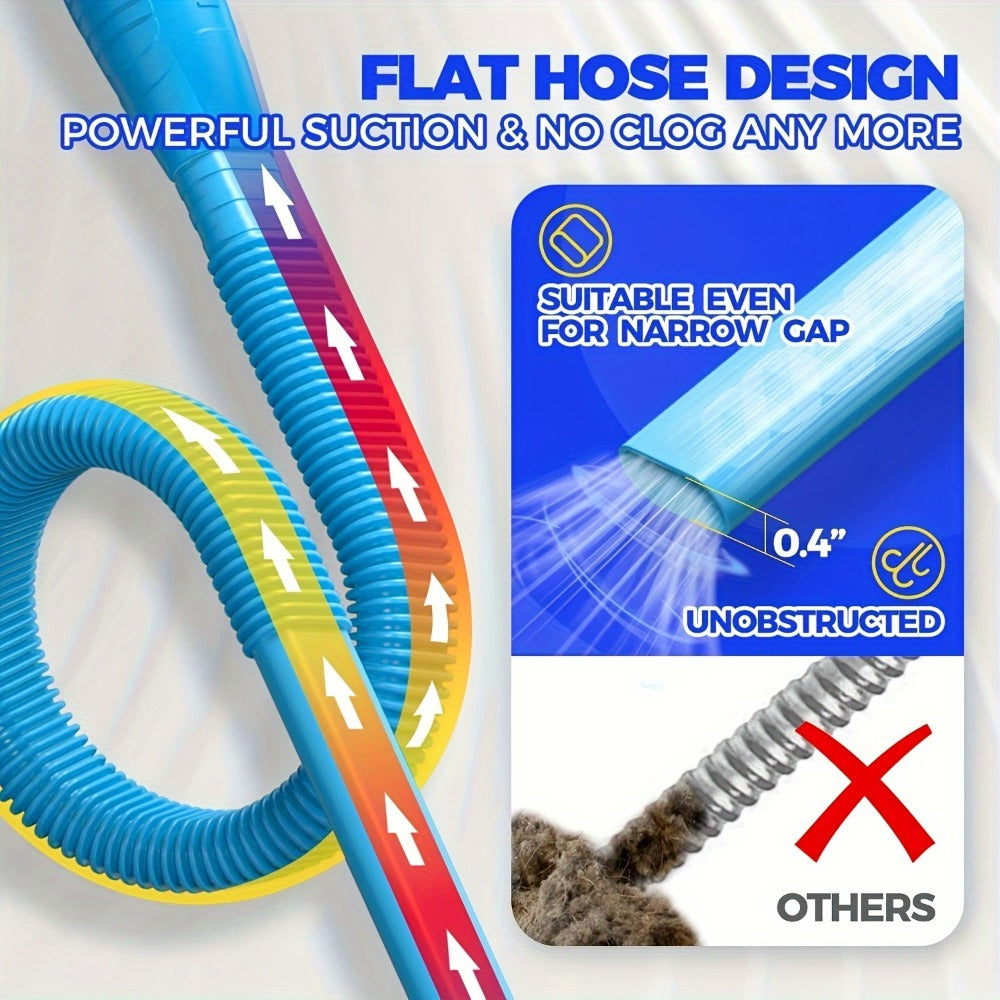 Dryer Vent Cleaner Kit Vacuum Hose Attachment Lint Remover Brush Flexible Dryer Duct Cleaning Tool for Removing Lint Debris Blockage from Dryer Vents and Exhaust Ducts