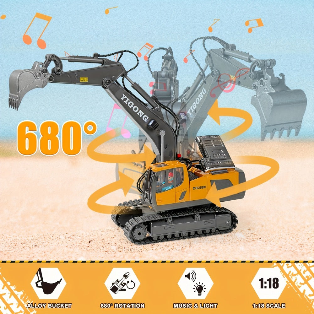 RC Construction Vehicle Toy with Excavator and Multi-Vehicle Options