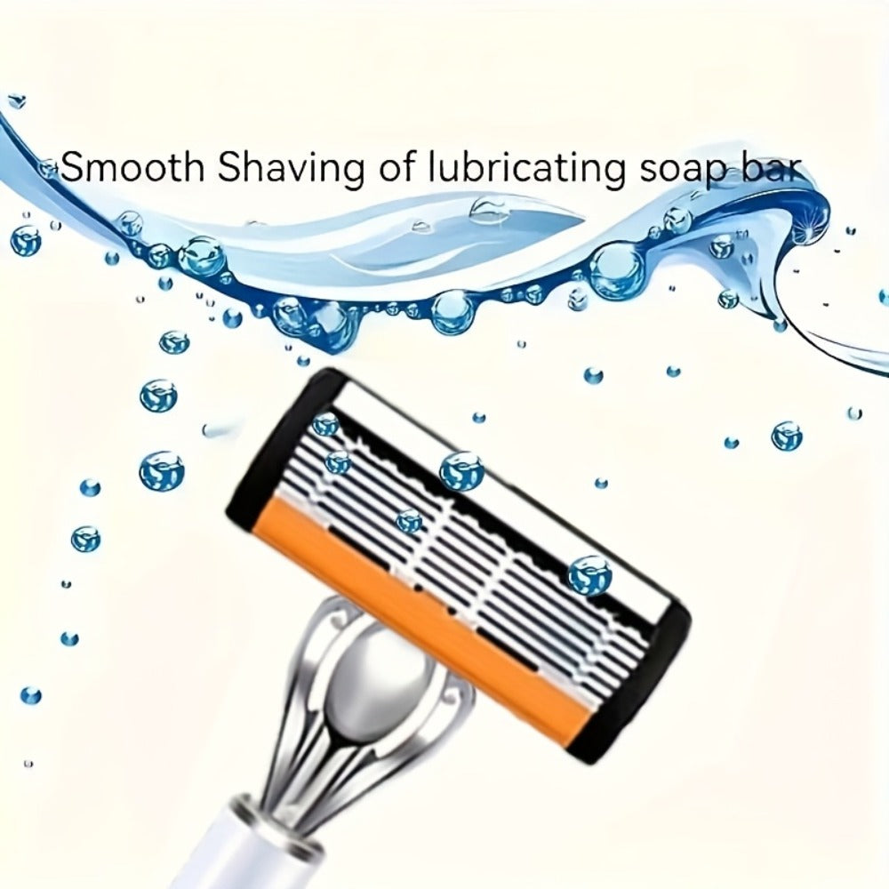 Men's Safety Razor Set 72 Blades 2 Non-Slip Handles Progressive Classic Style Painless Shaving Kit – Close Shave Replacement Blade Razor for Daily Face Neck Grooming, Birthday Father's Day Gift for Him
