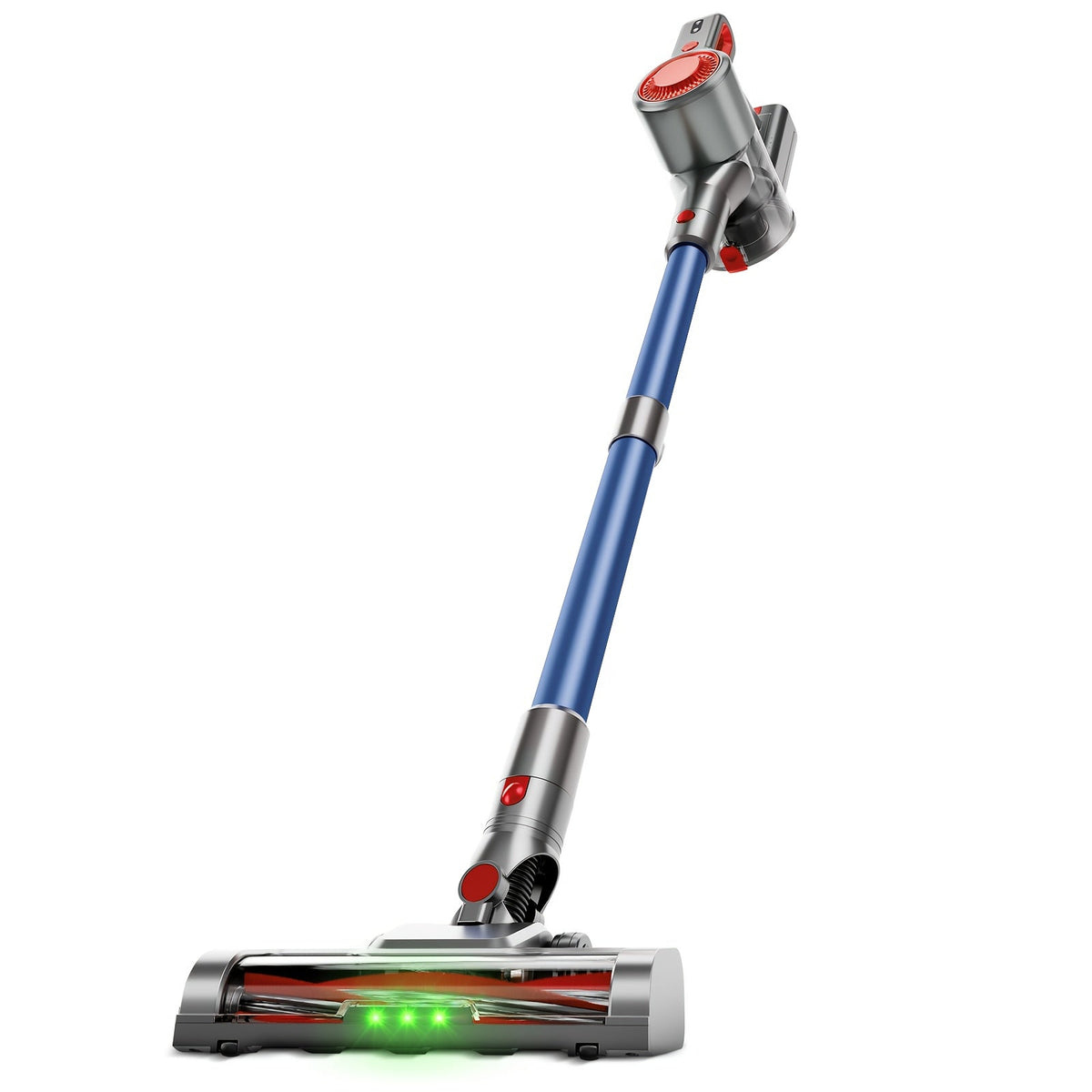 Cordless Stick Vacuum Cleaner 51-68KPa 3-Speed LED Floor Brush 45-Min Runtime Detachable Lightweight for Pet Hair Carpet Hard Floor