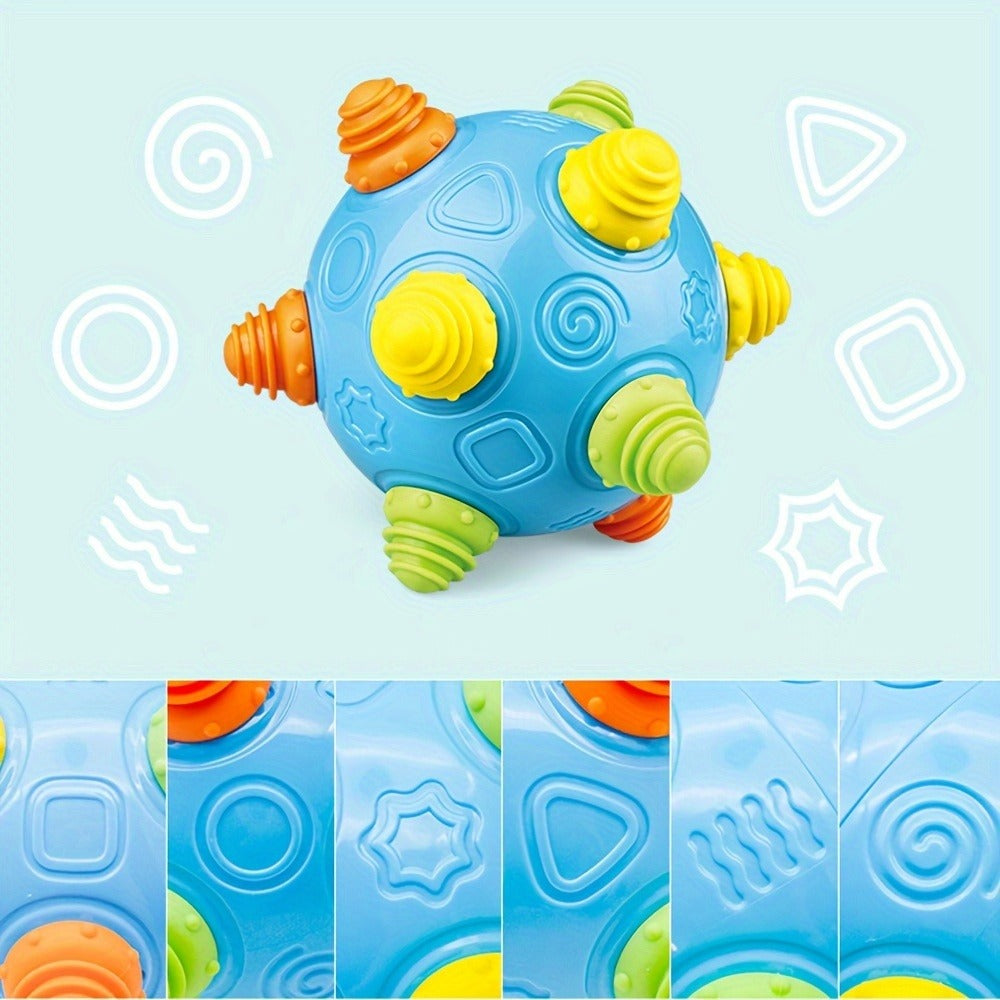 Bouncing Music Dancing Ball Baby Toy – BPA-Free Interactive Electric Rolling Sensory Ball with Lights, Sounds & Melodies, Crawling & Jumping Developmental Toy for Boys & Girls, Easter Baby Gift