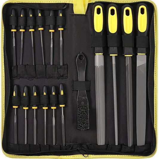 Rasp File Set, T12 Forged Alloy Steel for Woodworking & Metalworking, 14/16/17-Piece Options