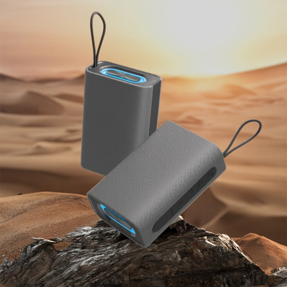 Portable Bluetooth Speaker Stereo Surround Sound USB-C Rechargeable Compact Wireless Speaker for PC Smartphone Tablet Outdoor Gym Travel Button Controls
