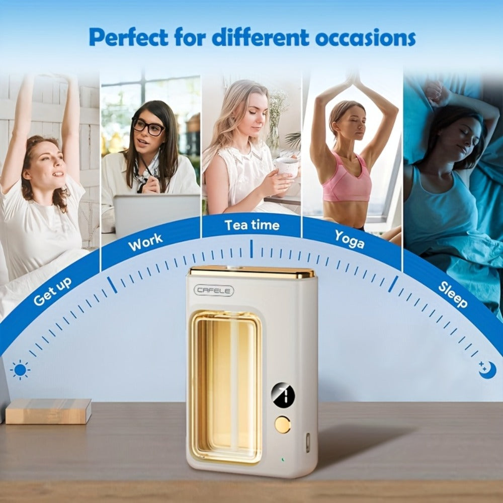 Essential Oil Diffuser for Home Bedroom – Large Capacity Ultrasonic Aroma Humidifier, 7-Level Mist, USB, Auto Shut-Off | Encounter Gardenia Hilton Shangri-La Ocean Scents | 1 or 3 Bottle Bundle