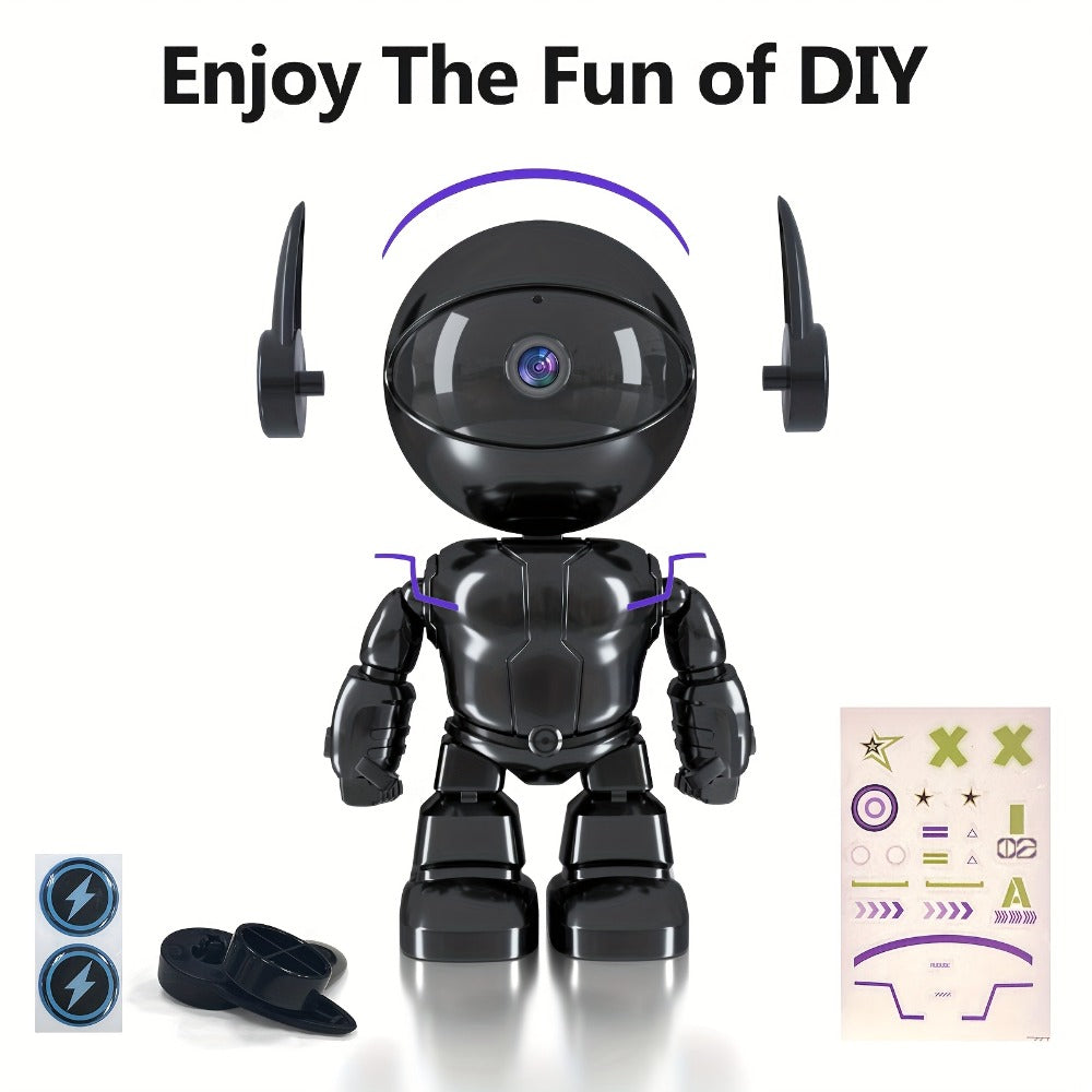 Pet & Baby Camera Monitor Indoor 4MP QHD Robot Camera – 360° Panoramic Night Vision, Motion Detection Alerts, Two-Way Audio, Dual Band 5G & 2.4GHz WiFi, Alexa Compatible, Dog Cat Camera with App