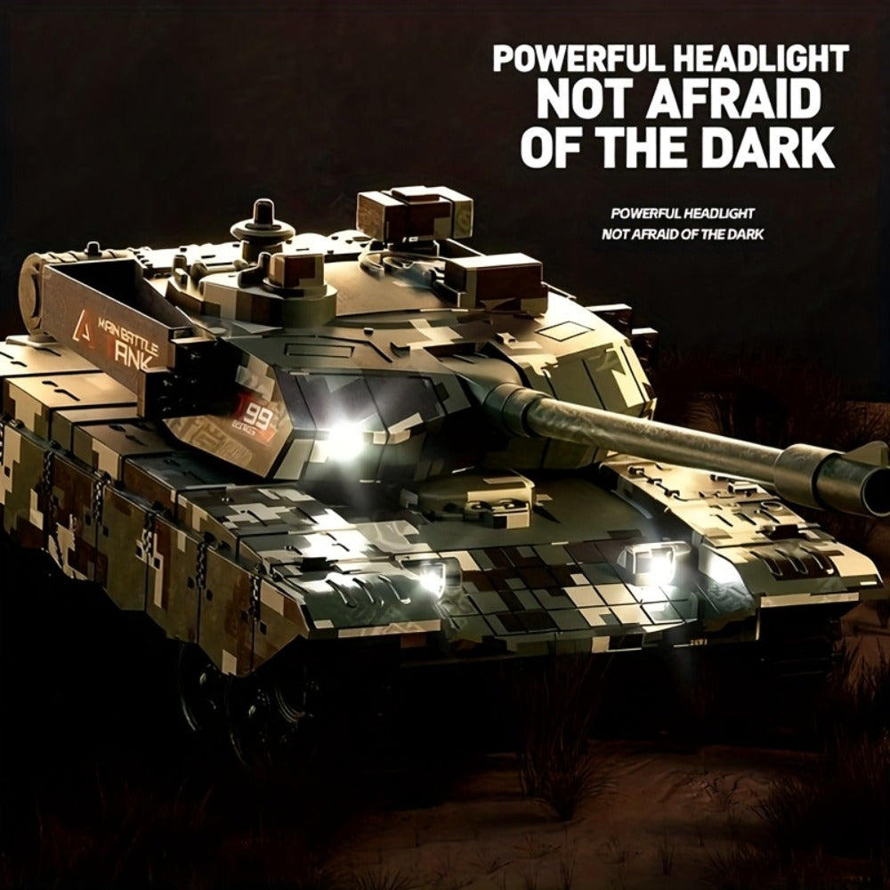 1:16 RC Armored Tank, Tracked All-Terrain Military Model