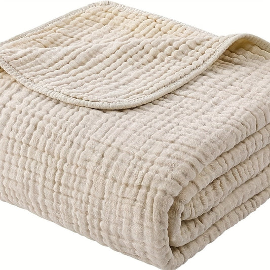 Cotton Muslin Blanket, 6-Layer Gauze in 6 Morandi Colors and 4 Sizes