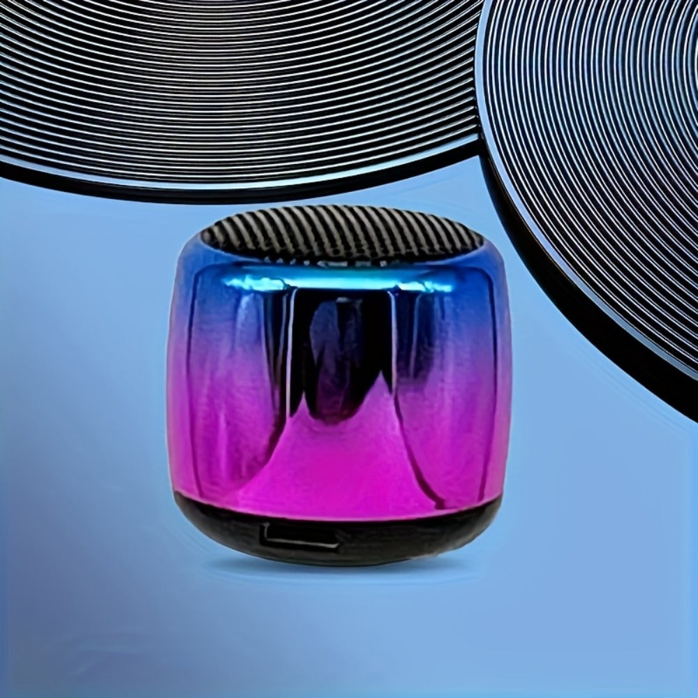 Thumb-Sized Mini Wireless Bluetooth Speaker with Built-In Mic, TWS Pairing, 360° Stereo Surround Sound, Multiple Color Options for Music Podcasts Travel and Outdoor Use