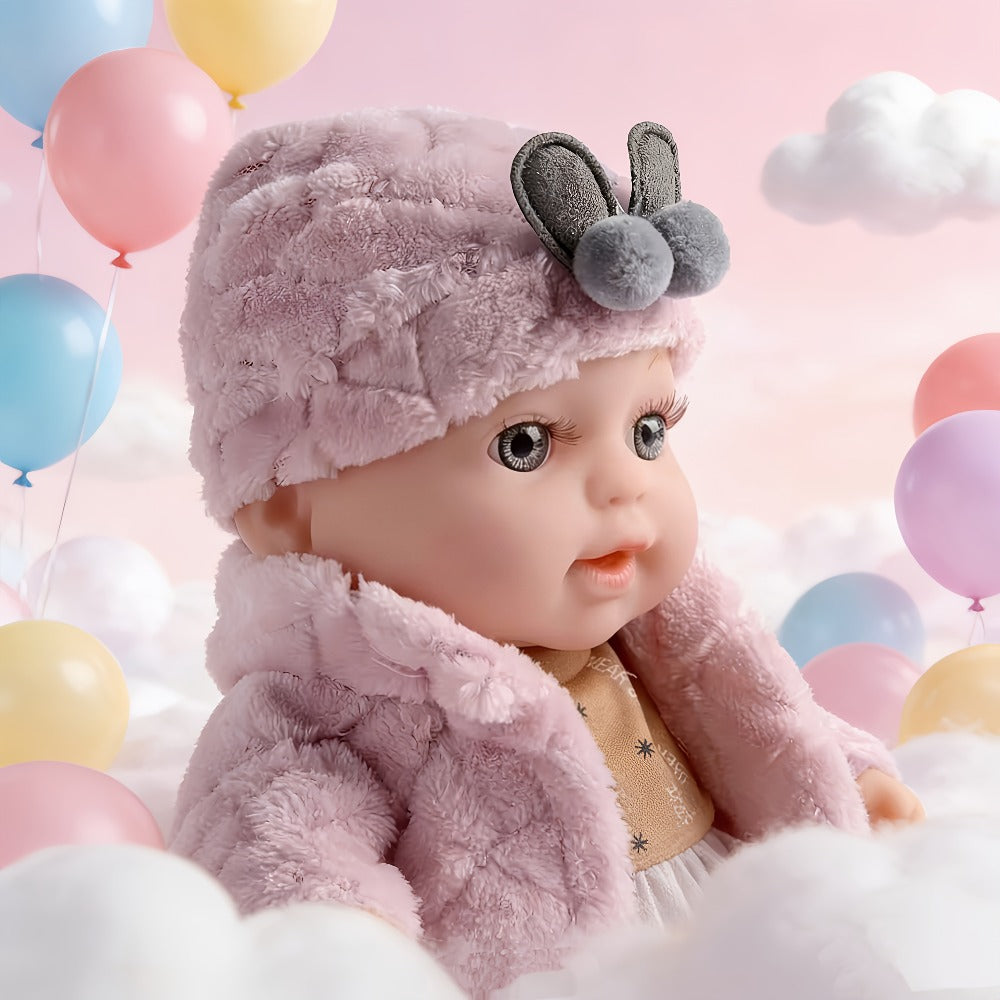 12-Inch Pink Reborn Baby Doll with Multiple Style Options