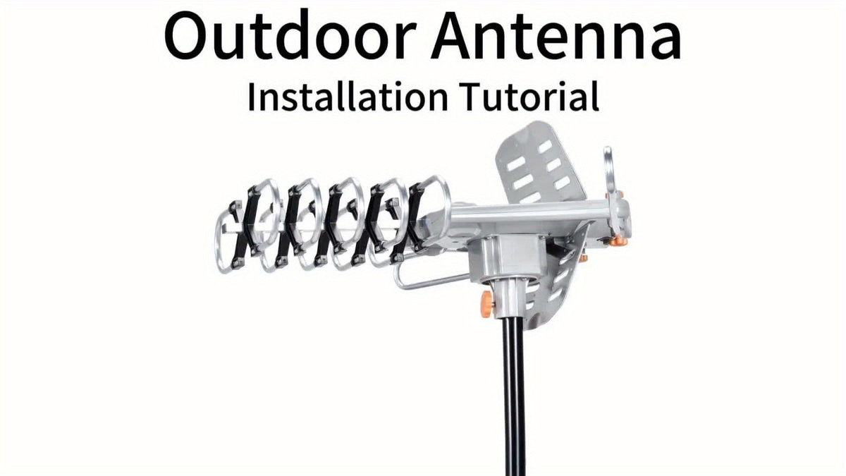 Outdoor TV Antenna 150 Mile No Pole Required - 2026 Easy Setup for Attic or Outdoor, 4K 1080p HD Smart TV VHF UHF, Free Local Channels, Compact Mounting Design