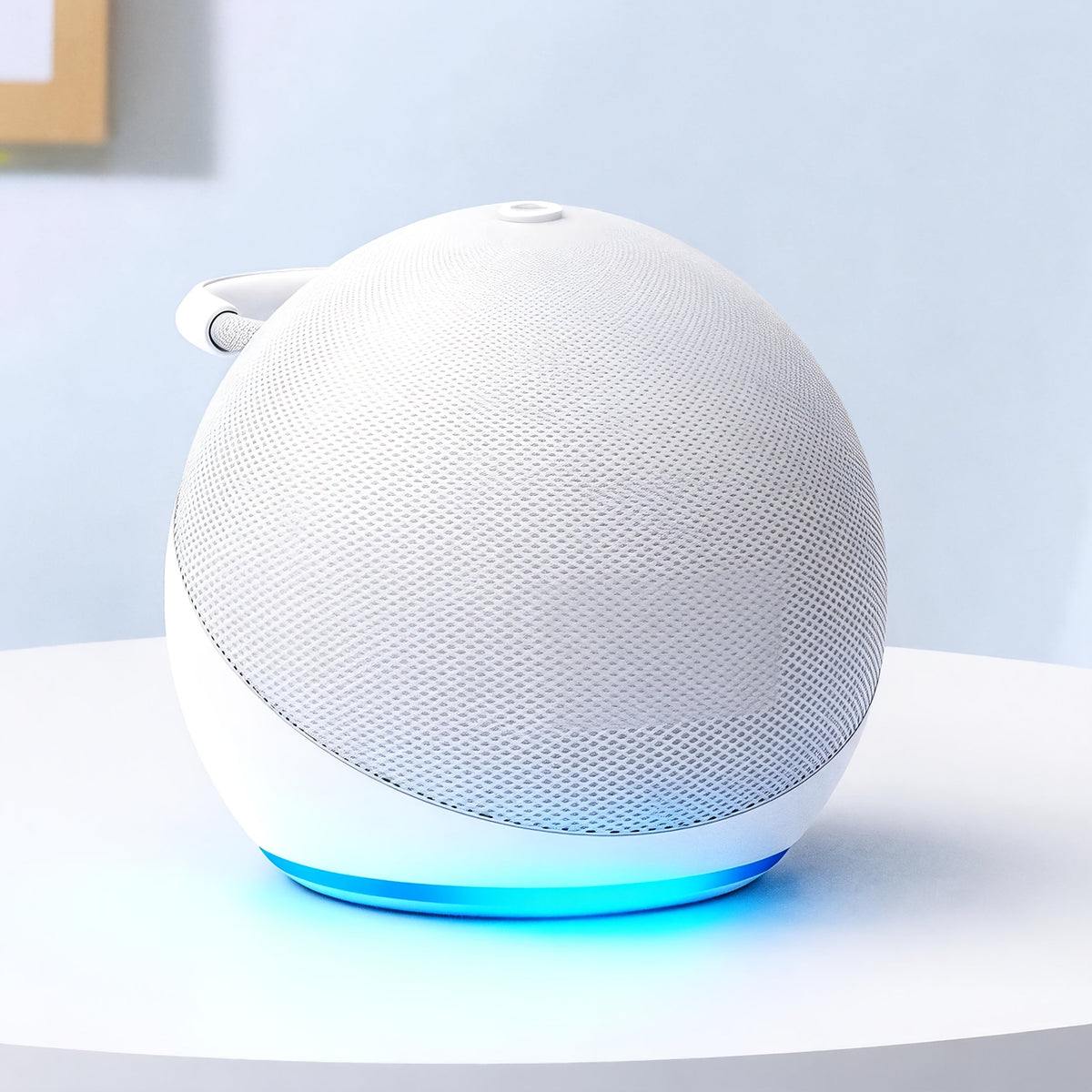 Spherical Bluetooth Speaker with RGB LED Light – Wireless Subwoofer, TWS Stereo Pairing, Portable Base, 360° Surround Sound, Globe Shape Wireless Speaker for Home, Desktop & Holiday Gifts