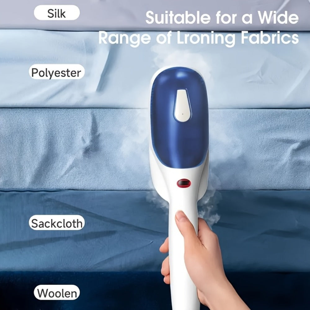 Garment Steamer Handheld Steam Iron Portable Wrinkle Remover Horizontal Vertical Steam Dry Ironing Efficient Heating for Home Office Travel Clothes Green